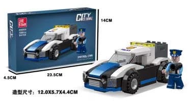 Encastrable Policias Camion 100 Piezas JDMZ-116 – Zumo – Azul