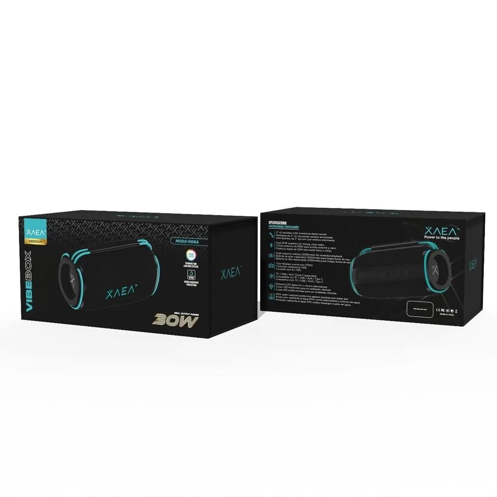 Parlante 3”X2 Vibe Box MODX-00GA – Xaea – Negro