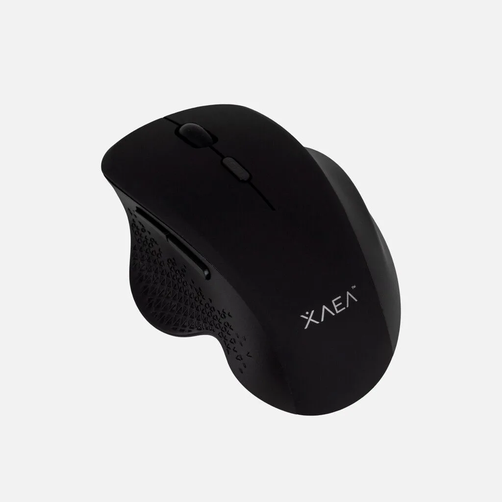 Mouse Ergonomico Inalambrico + Bt Recargable MODX-00DW – Xaea – Negro