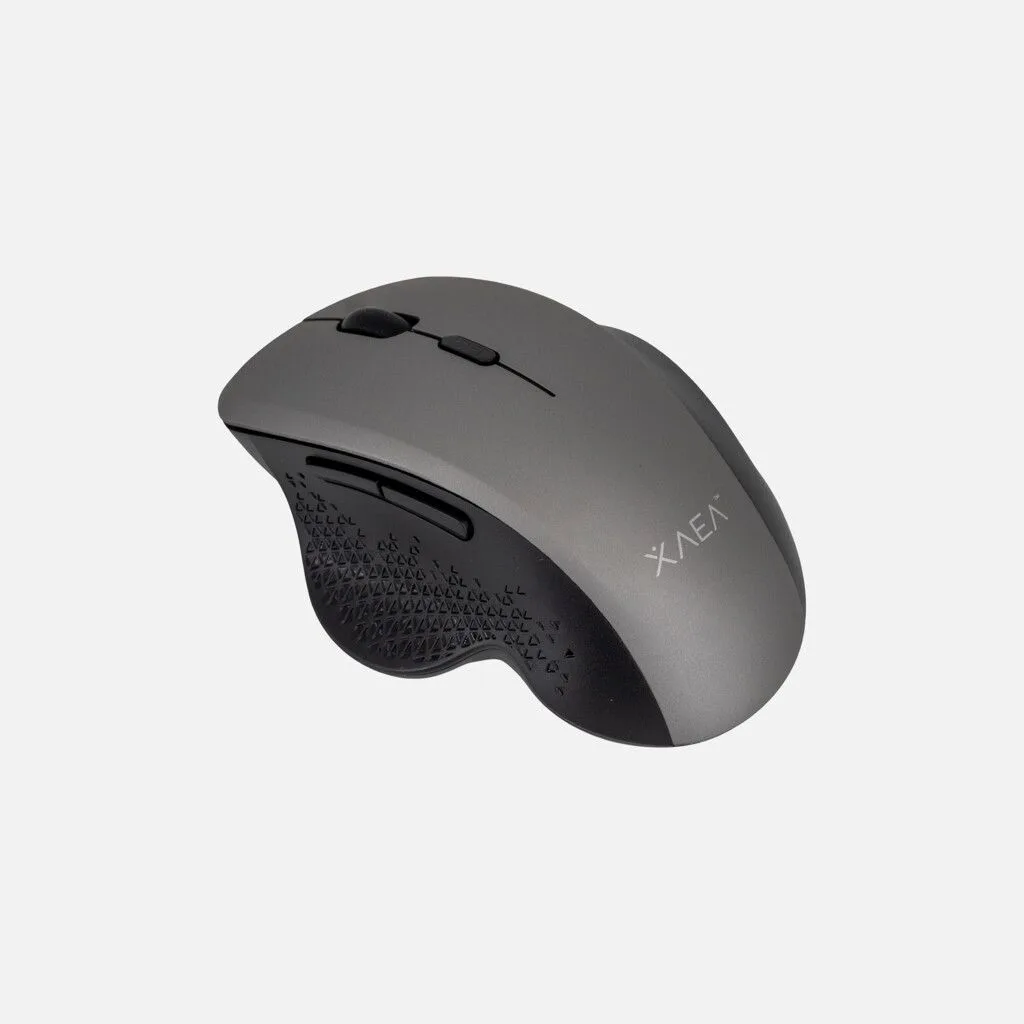 Mouse Ergonomico Inalambrico + Bt Recargable MODX-00DW – Xaea – Gris