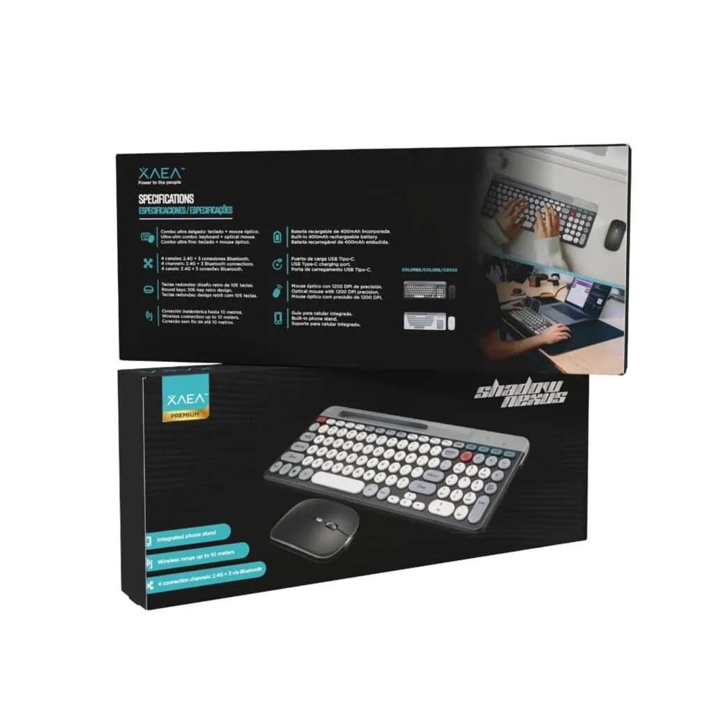 Combo Inalambrico Recargable W+bt MODX-064 – Xaea – Blanco